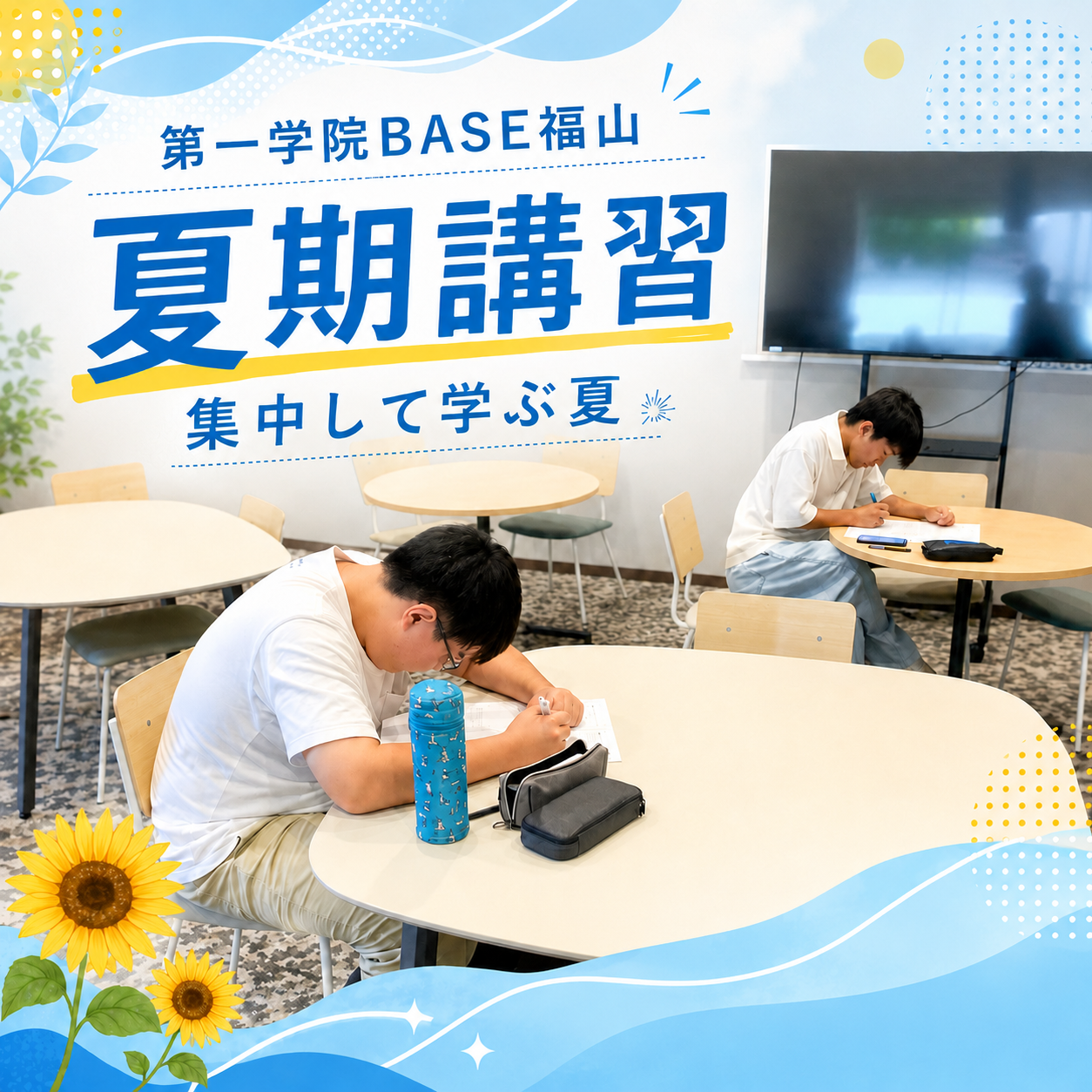 【BASE福山通信】大学受験に向けて夏期講習！